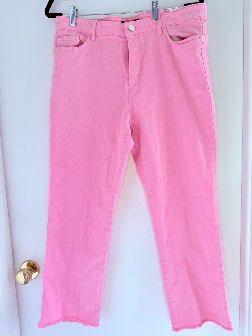 Checkered Pink Denim pants